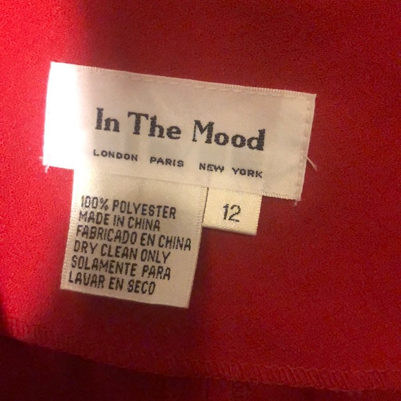 In The Mood size 12 RED BLAZER AND SKIRT - Picture 4 of 11